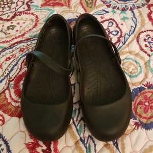 Crocs black Mary Jane's